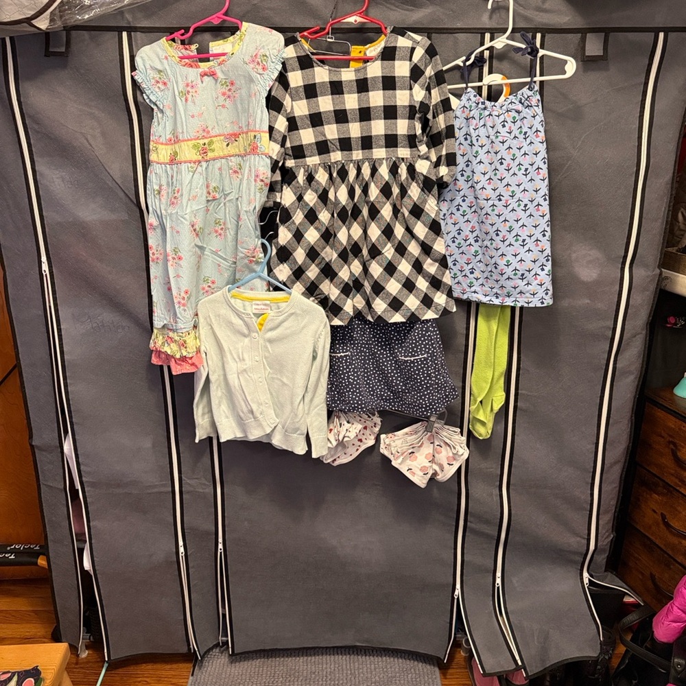 Hanna Andersson Girls lot 5-7 Dresses, sweater, skirt, top